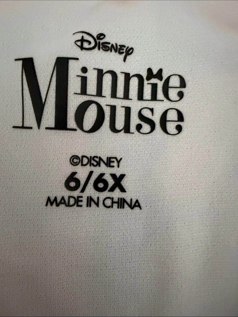 Disney Girls Minnie Mouse Short Sleeve Rashguard One Piece Swimsuit size 6/6X